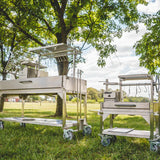 BBQ03SS MINI Argentine Santa Maria Wood Fire & Charcoal Gaucho Grill