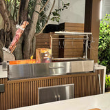 BBQ08SS Argentine Santa Maria Wood Fire & Charcoal Gaucho Grill
