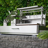 BBQ08SS Argentine Santa Maria Wood Fire & Charcoal Gaucho Grill