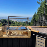 BBQ09SS Insert-Style Argentine Santa Maria Wood Fire & Charcoal Gaucho Grill