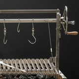 BBQ25SS Built-In Stainless Steel Santa Maria Wood Fire & Charcoal Gaucho Grill