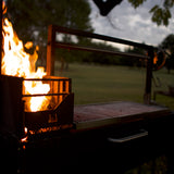 BBQ03SI Argentine Santa Maria Wood Fire & Charcoal Gaucho Grill