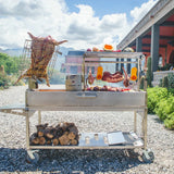 BBQ26SS | XL Open Fire Santa Maria Grill with Clamp grill